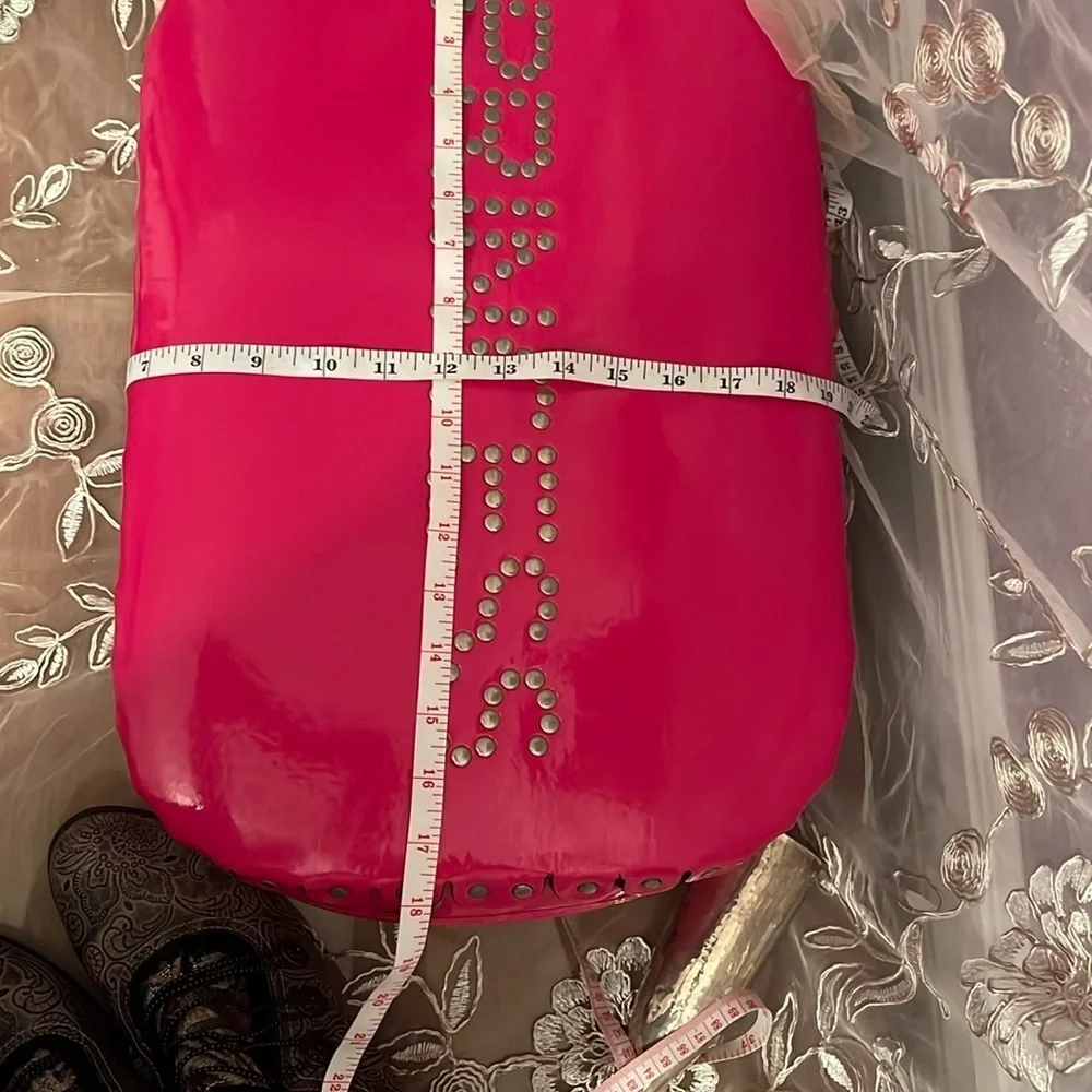 Red ‘Rock Star’ Studded Suitcase with Latch Lock